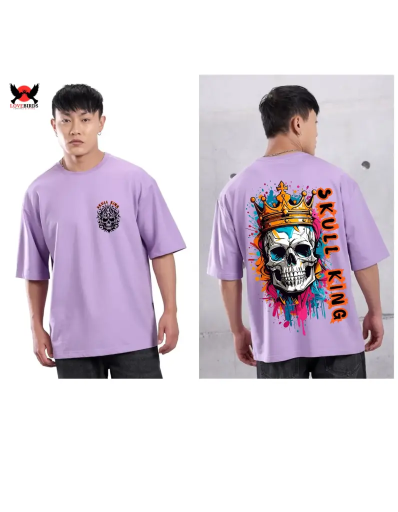 Skull king pure cotton oversized T-shirts 