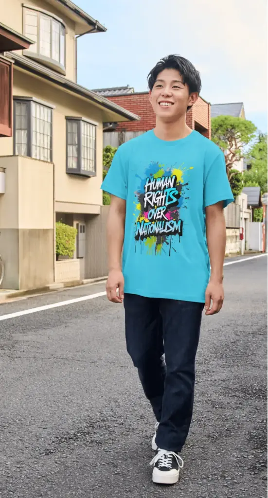 Human rights pure cotton round neck tshirts 
