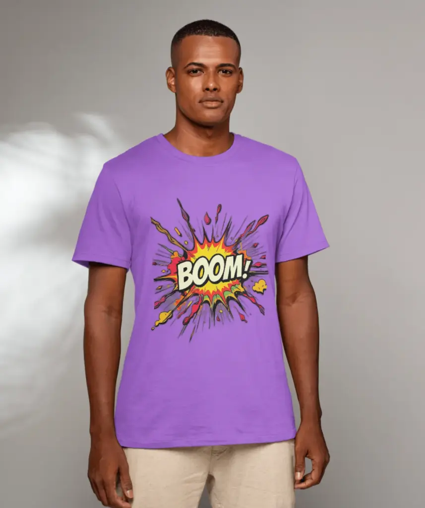 Boom pure cotton round neck tshirts 