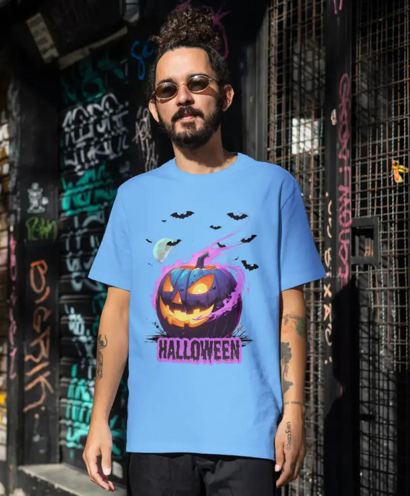 Halloween pure cotton round neck tshirts 