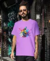 Music tune pure cotton round neck tshirts 