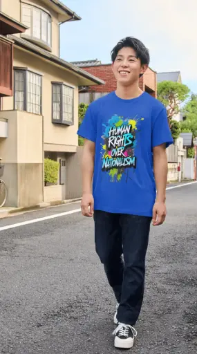 Human rights pure cotton round neck tshirts 