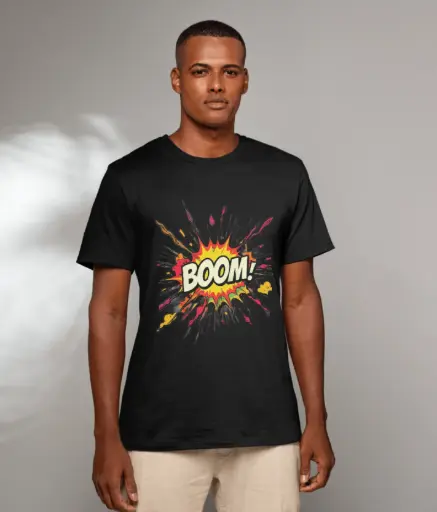 Boom pure cotton round neck tshirts 