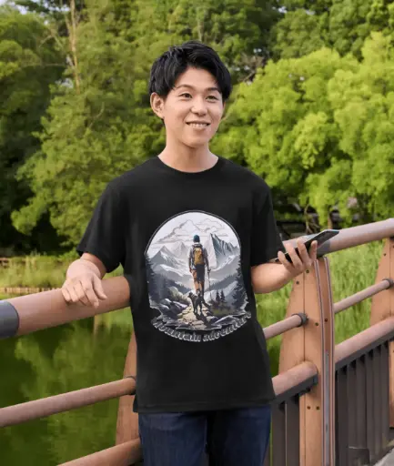 Mountain adventures pure cotton round neck tshirts 