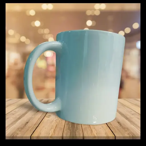 Plain white coffee mugs